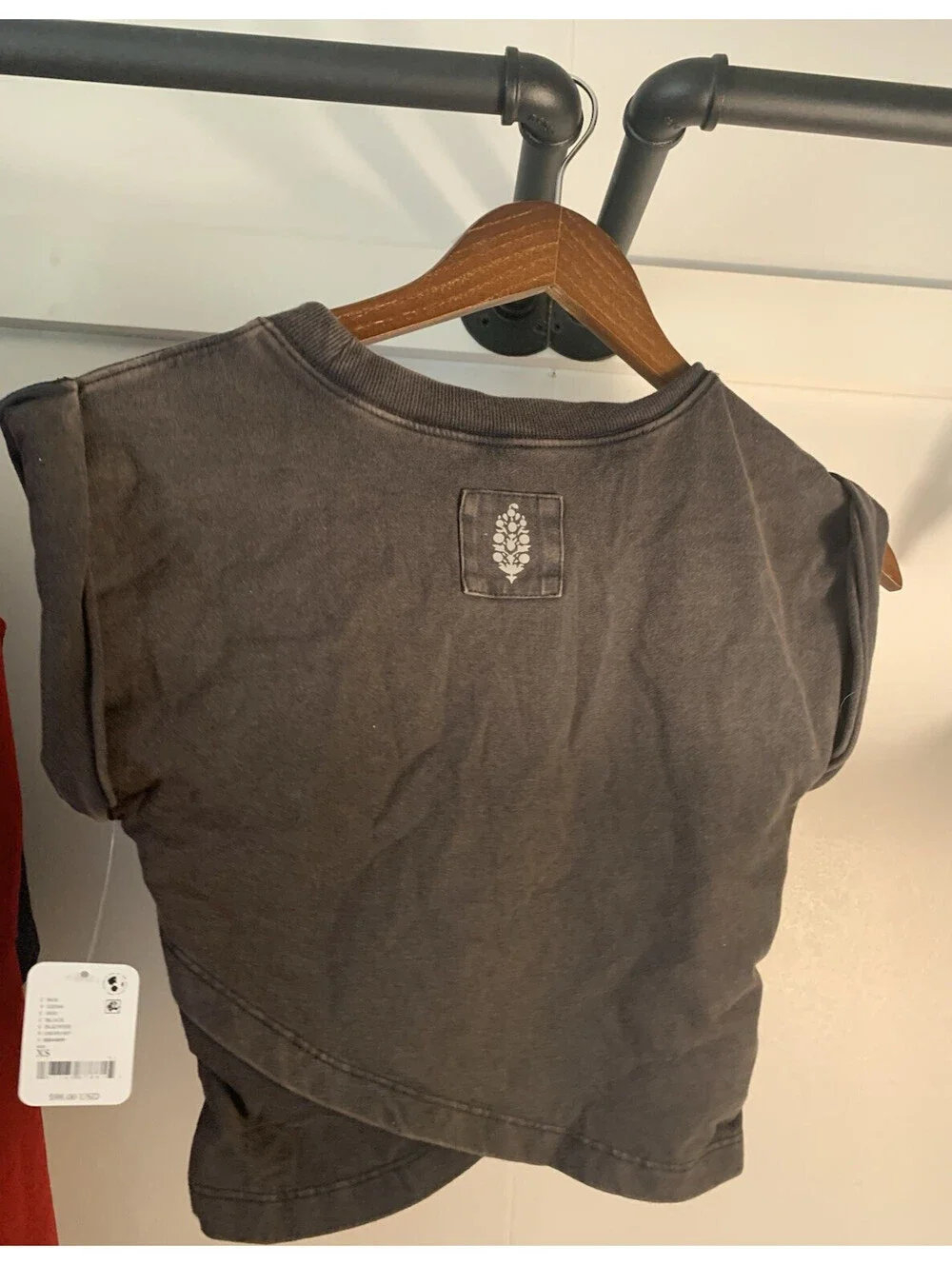 Free People Movement Hot Shot Crossover Top Black XS New with Tags
